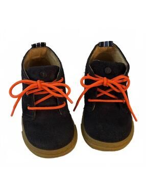 Jacadi Navy Blue Suede Desert Boots, Size 20 Toddler